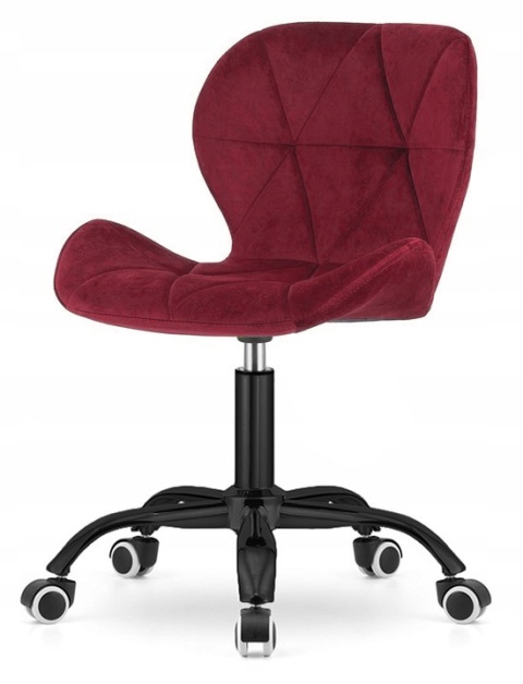 Krzesło obrotowe VASTO OFFICE VELVET BURGUNDY SMOKE Krzesło obrotowe VASTO OFFICE VELVET BURGUNDY SMOKE