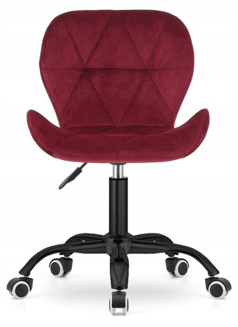 Krzesło obrotowe VASTO OFFICE VELVET BURGUNDY SMOKE Krzesło obrotowe VASTO OFFICE VELVET BURGUNDY SMOKE