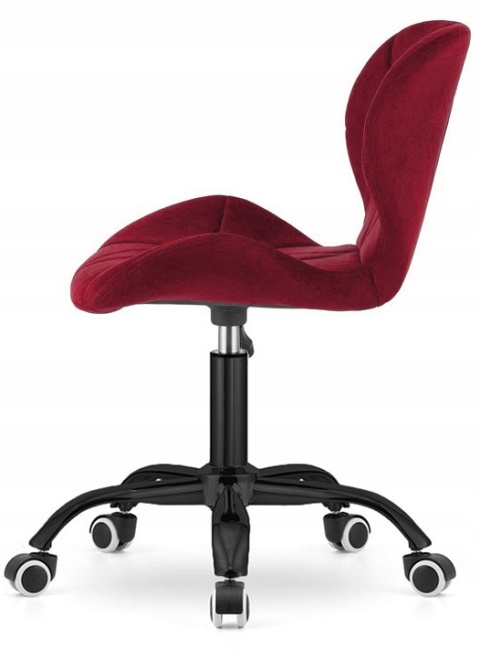 Krzesło obrotowe VASTO OFFICE VELVET BURGUNDY SMOKE Krzesło obrotowe VASTO OFFICE VELVET BURGUNDY SMOKE