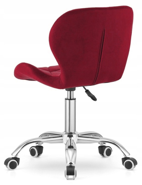 Krzesło obrotowe VASTO OFFICE VELVET BURGUNDY Krzesło obrotowe VASTO OFFICE VELVET BURGUNDY