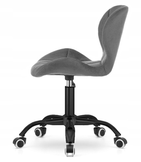 Krzesło obrotowe VASTO OFFICE VELVET DARK GREY SMOKE Krzesło obrotowe VASTO OFFICE VELVET DARK GREY SMOKE