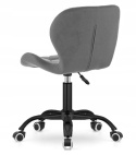 Krzesło obrotowe VASTO OFFICE VELVET DARK GREY SMOKE