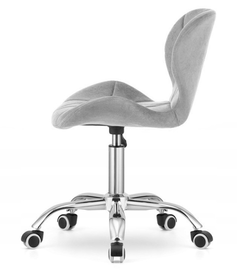 Krzesło obrotowe VASTO OFFICE VELVET GREY II GATUNEK Krzesło obrotowe VASTO OFFICE VELVET GREY II GATUNEK