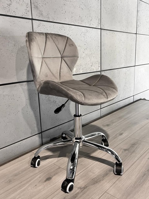 Krzesło obrotowe VASTO OFFICE VELVET GREY II GATUNEK Krzesło obrotowe VASTO OFFICE VELVET GREY II GATUNEK