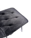 Krzesło tapicerowane BORGO VELVET BLACK ROSE GOLD