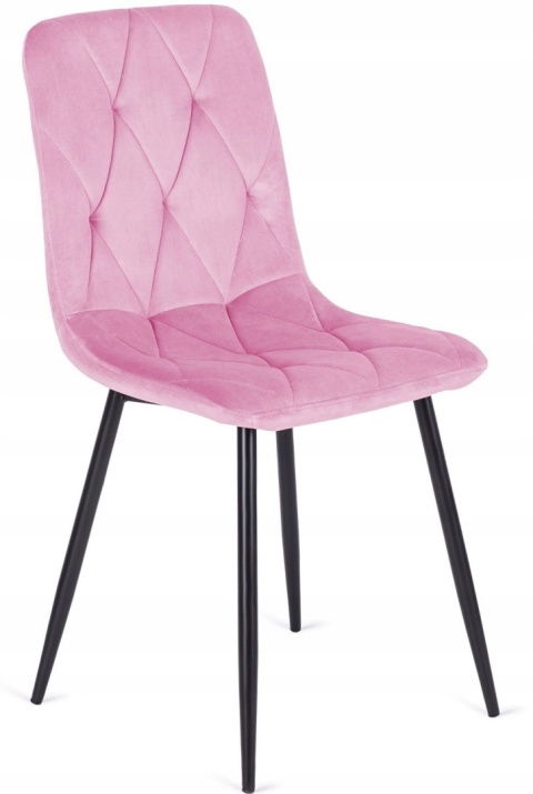 Krzesło tapicerowane BORGO VELVET PINK II GATUNEK Krzesło tapicerowane BORGO VELVET PINK II GATUNEK