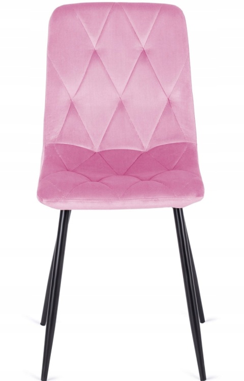 Krzesło tapicerowane BORGO VELVET PINK II GATUNEK Krzesło tapicerowane BORGO VELVET PINK II GATUNEK