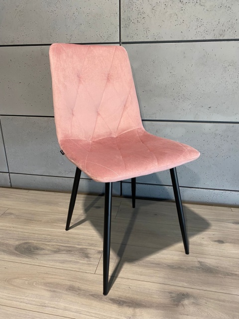 Krzesło tapicerowane BORGO VELVET PINK II GATUNEK Krzesło tapicerowane BORGO VELVET PINK II GATUNEK