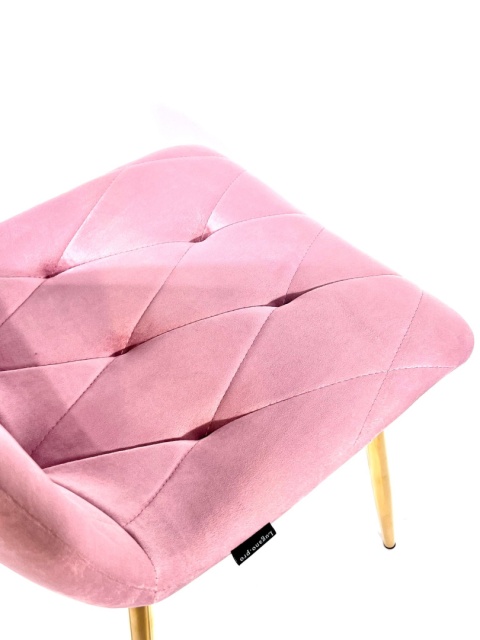 Krzesło tapicerowane BORGO VELVET PINK II GATUNEK Krzesło tapicerowane BORGO VELVET PINK II GATUNEK