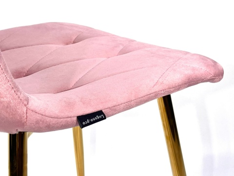 Krzesło tapicerowane BORGO VELVET PINK II GATUNEK Krzesło tapicerowane BORGO VELVET PINK II GATUNEK