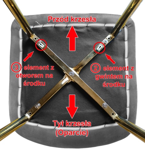 Krzesło tapicerowane BORGO VELVET TRUFLE GOLD Krzesło tapicerowane BORGO VELVET TRUFLE GOLD