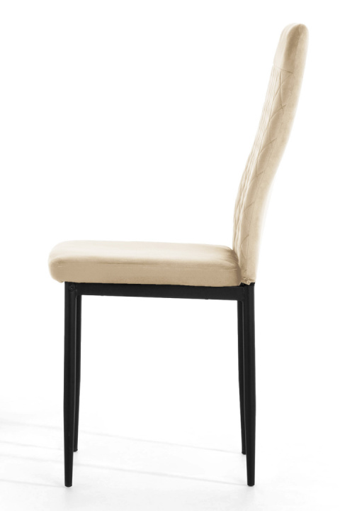 Krzesło tapicerowane VALVA CARO VELVET BEIGE Krzesło tapicerowane VALVA CARO VELVET BEIGE