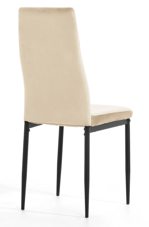 Krzesło tapicerowane VALVA CARO VELVET BEIGE Krzesło tapicerowane VALVA CARO VELVET BEIGE