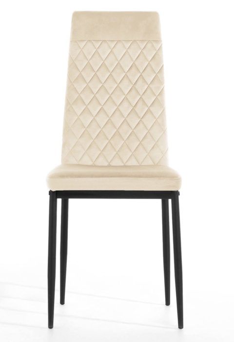 Krzesło tapicerowane zestaw 4x VALVA CARO VELVET BEIGE Krzesło tapicerowane zestaw 4x VALVA CARO VELVET BEIGE