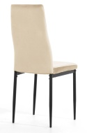 Krzesło tapicerowane zestaw 4x VALVA CARO VELVET BEIGE