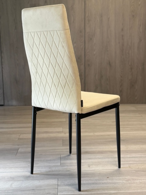 Krzesło tapicerowane VALVA CARO VELVET BEIGE Krzesło tapicerowane VALVA CARO VELVET BEIGE