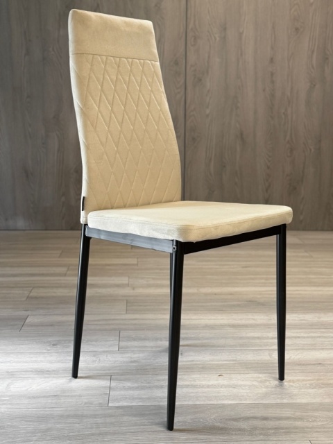 Krzesło tapicerowane VALVA CARO VELVET BEIGE Krzesło tapicerowane VALVA CARO VELVET BEIGE