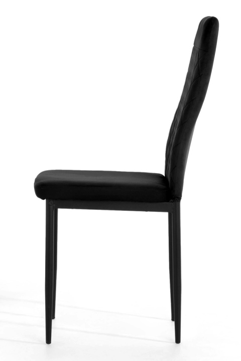 Krzesło tapicerowane VALVA CARO VELVET BLACK Krzesło tapicerowane VALVA CARO VELVET BLACK