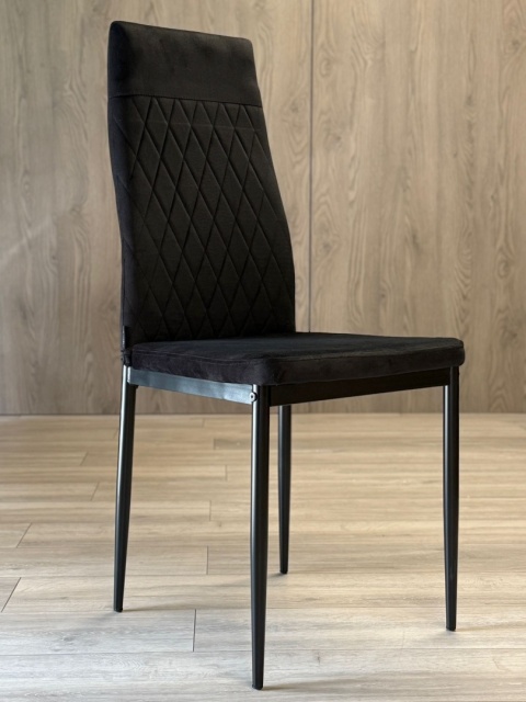 Krzesło tapicerowane VALVA CARO VELVET BLACK Krzesło tapicerowane VALVA CARO VELVET BLACK