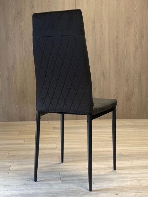 Krzesło tapicerowane VALVA CARO VELVET BLACK Krzesło tapicerowane VALVA CARO VELVET BLACK