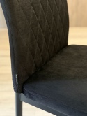 Krzesło tapicerowane VALVA CARO VELVET BLACK