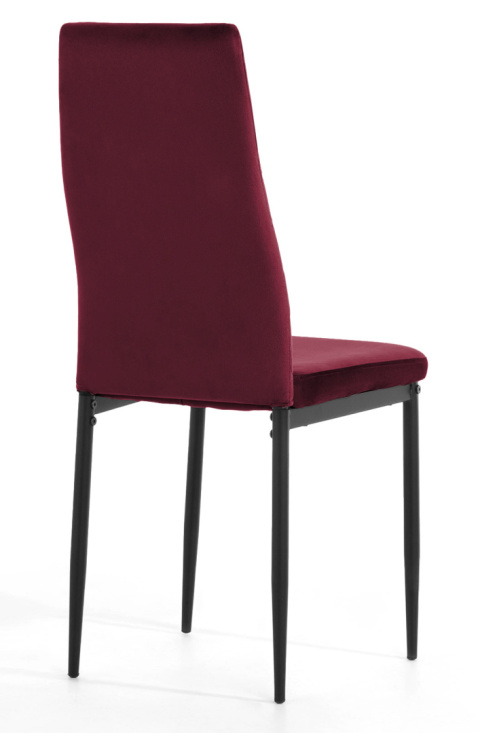 Krzesło tapicerowane VALVA CARO VELVET BURGUNDY Krzesło tapicerowane VALVA CARO VELVET BURGUNDY
