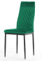 Krzesło tapicerowane VALVA CARO VELVET GREEN