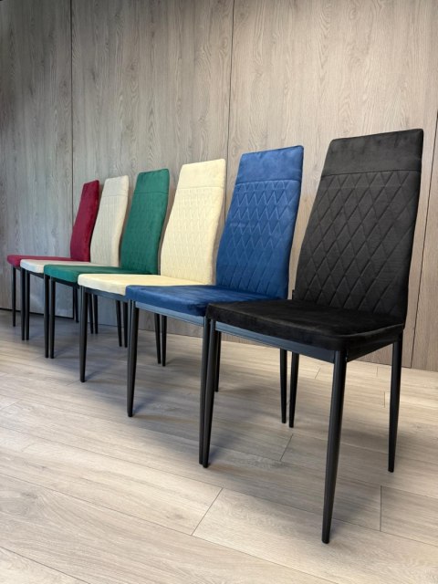 Krzesło tapicerowane VALVA CARO VELVET GREEN Krzesło tapicerowane VALVA CARO VELVET GREEN