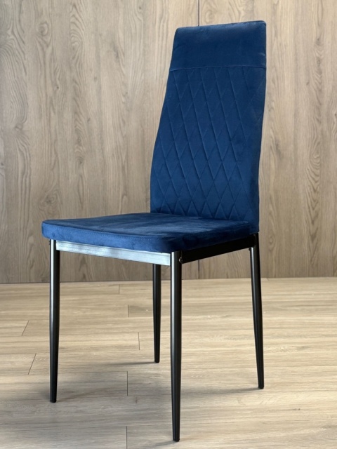 Krzesło tapicerowane zestaw 4x VALVA CARO VELVET BLUE Krzesło tapicerowane zestaw 4x VALVA CARO VELVET BLUE