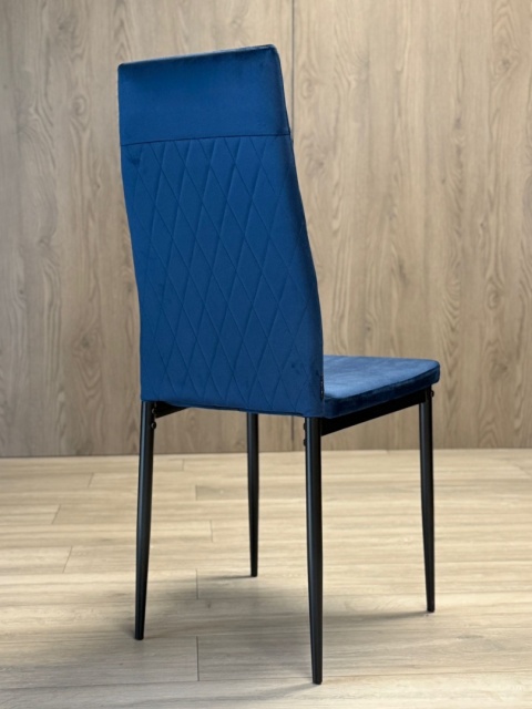 Krzesło tapicerowane zestaw 4x VALVA CARO VELVET BLUE Krzesło tapicerowane zestaw 4x VALVA CARO VELVET BLUE