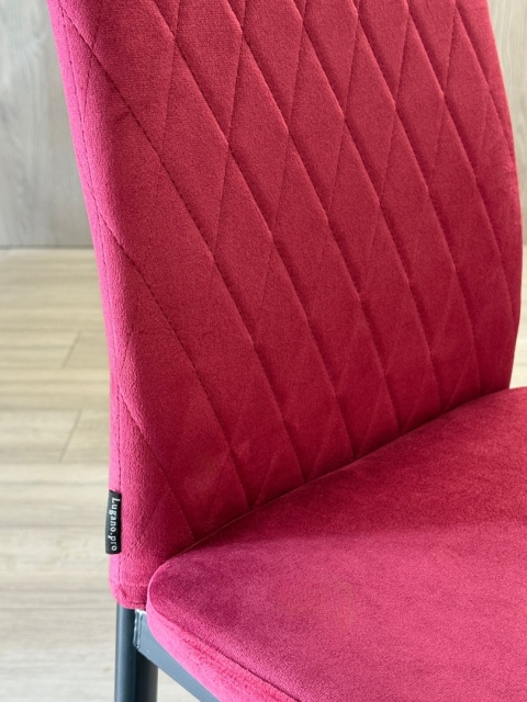 Krzesło tapicerowane zestaw 4x VALVA CARO VELVET BURGUNDY Krzesło tapicerowane zestaw 4x VALVA CARO VELVET BURGUNDY