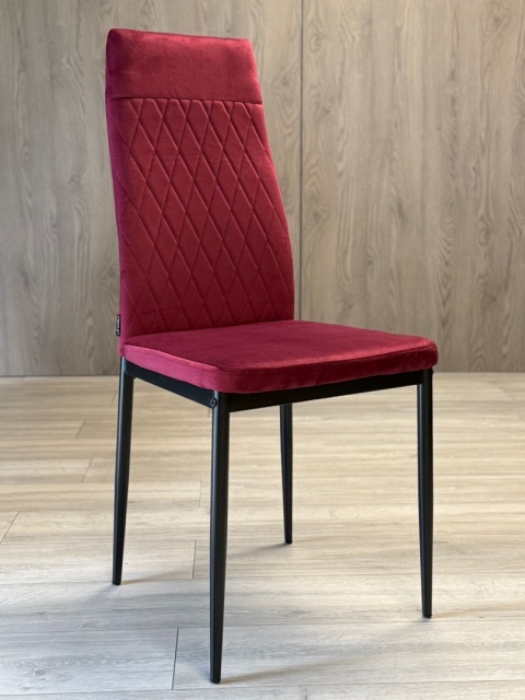 Krzesło tapicerowane zestaw 4x VALVA CARO VELVET BURGUNDY Krzesło tapicerowane zestaw 4x VALVA CARO VELVET BURGUNDY