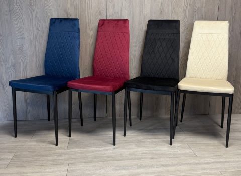 Krzesło tapicerowane zestaw 4x VALVA CARO VELVET BURGUNDY Krzesło tapicerowane zestaw 4x VALVA CARO VELVET BURGUNDY