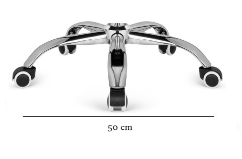Podstawa krzesła obrotowego S metalowa 54 cm Podstawa krzesła obrotowego S metalowa 54 cm