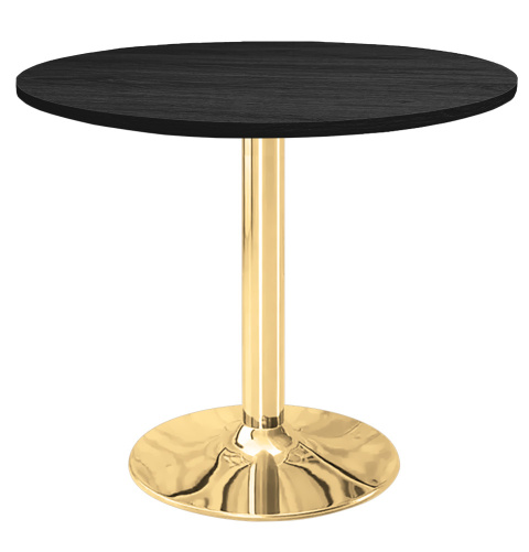 Stół okrągły VICTORY BLACK WOOD 70 cm GOLD Stół okrągły VICTORY BLACK WOOD 70 cm GOLD