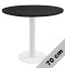 Stół okrągły VICTORY BLACK WOOD 70 cm MILK