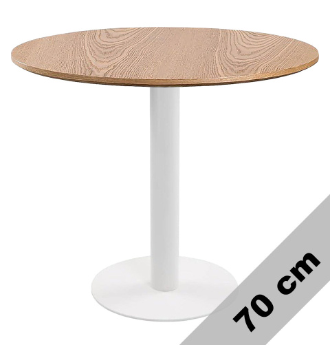 Stół okrągły VICTORY DARK WOOD 70 cm MILK Stół okrągły VICTORY DARK WOOD 70 cm MILK