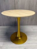 Stół okrągły VICTORY OAK WOOD 60 cm GOLD II GATUNEK