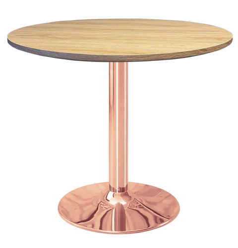 Stół okrągły VICTORY LIGHT WOOD 70 cm COPPER Stół okrągły VICTORY LIGHT WOOD 70 cm COPPER