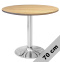 Stół okrągły VICTORY OAK WOOD 70 cm SILVER