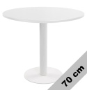 Stół okrągły VICTORY WHITE 70 cm MILK