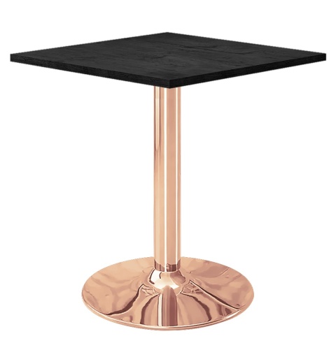Stół skandynawski kwadratowy TORI Black WOOD 70 COPPER Stół skandynawski kwadratowy TORI Black WOOD 70 COPPER