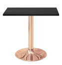 Stół skandynawski kwadratowy TORI Black WOOD 70 COPPER