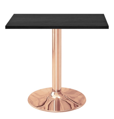 Stół skandynawski kwadratowy TORI Black WOOD 70 COPPER Stół skandynawski kwadratowy TORI Black WOOD 70 COPPER