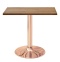 Stół skandynawski kwadratowy TORI Dark Wood 70 COPPER