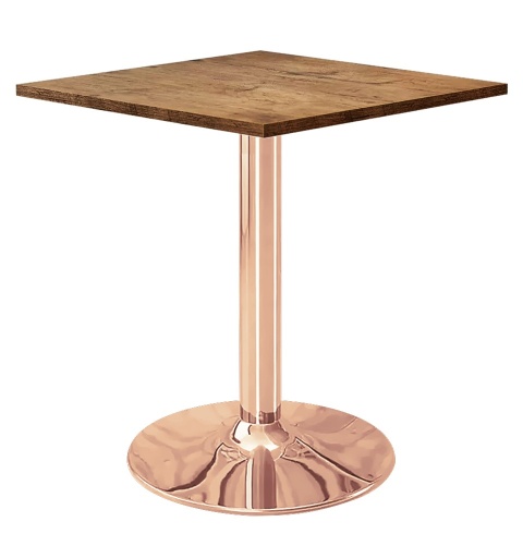 Stół skandynawski kwadratowy TORI Dark Wood 70 COPPER Stół skandynawski kwadratowy TORI Dark Wood 70 COPPER