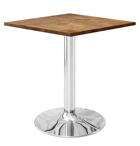 Stół skandynawski kwadratowy TORI Dark Wood 70 SILVER Stół skandynawski kwadratowy TORI Dark Wood 70 SILVER