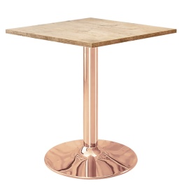 Stół skandynawski kwadratowy TORI Light Wood 70 COPPER