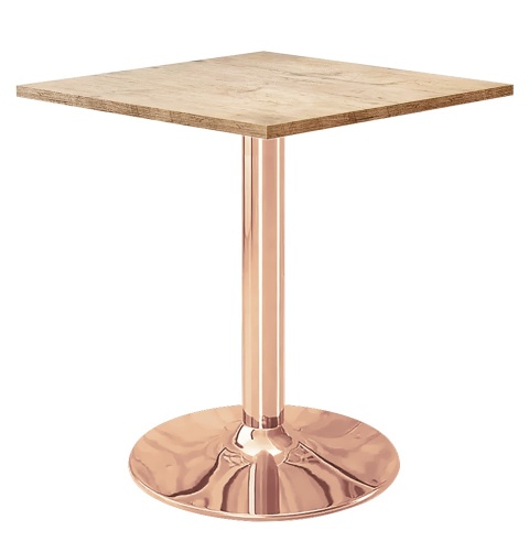 Stół skandynawski kwadratowy TORI Light Wood 70 COPPER Stół skandynawski kwadratowy TORI Light Wood 70 COPPER