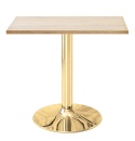 Stół skandynawski kwadratowy TORI Light Wood 70 GOLD